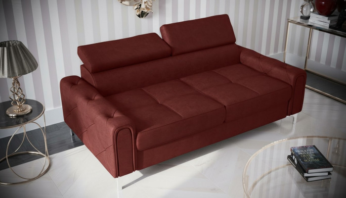 Conception Canapés Luxe Ameublement Canapé Canapé Siège Cuir Textile neuf 186x100cm