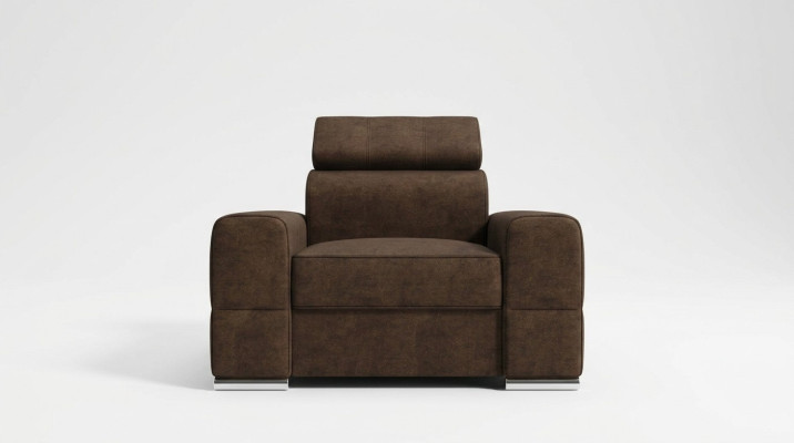 Conception Chaise Fauteuil de luxe Canapé 1 place Salon TV Chaise Longue Sofa Cuir Textile