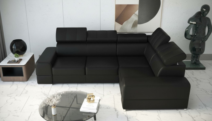 Canapé d'angle Canapé Canapés Textile Lit Fonction Design Forme en L Moderne Luxe Canapés neufs