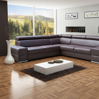 Canapé d'angle design en L Sofa Corner Neuf Canapé d'angle Rembourrage Salon Paysage Canapés