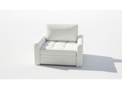 Fauteuil de club Chesterfield TV de luxe, tissu 1 place