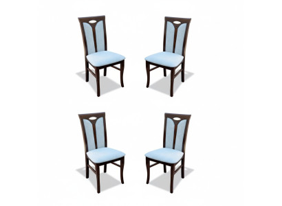 Ensemble de table et de chaises en bois pour siège rembourré Ess, neuf, ensemble de 4 chaises assorties.