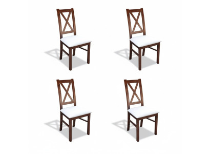 Chaises de groupe Avec tissu d'ameublement pour chaises Suite Nouvel ensemble de 4 chaises de salle à manger Siège neuf