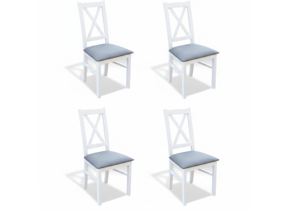 Salle à manger Lehn Tapisserie Sièges Chaises Ensemble Complet K22 4x Ensemble de chaises design