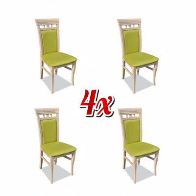 Suite Fauteuil nouveau 4x Chaises Chaise Tapisserie Design Salon Cuisine Siège Salle à manger