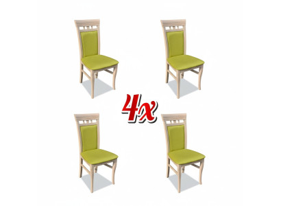 Suite Fauteuil nouveau 4x Chaises Chaise Tapisserie Design Salon Cuisine Siège Salle à manger