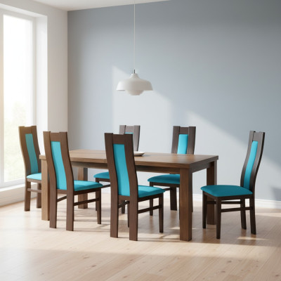 Suite Siège Rembourrage Bois 4x Chaises Salon nouveau Salle à manger Ensemble de chaises