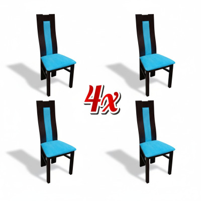 Suite Siège Rembourrage Bois 4x Chaises Salon nouveau Salle à manger Ensemble de chaises