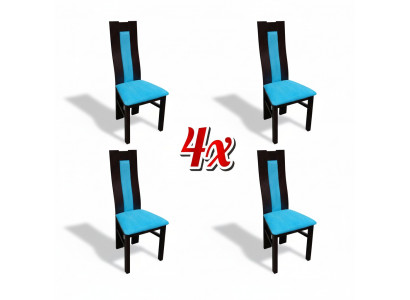 Suite Siège Rembourrage Bois 4x Chaises Salon nouveau Salle à manger Ensemble de chaises