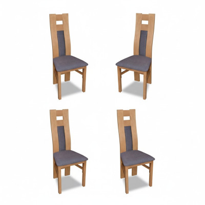 Groupe Garniture Siège Chaises Dossier Suite Bois Massif Luxueux Fauteuil Ensembles 4x Chaise