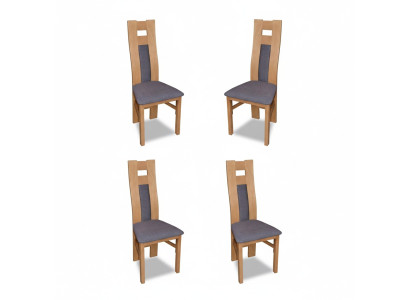 Groupe Garniture Siège Chaises Dossier Suite Bois Massif Luxueux Fauteuil Ensembles 4x Chaise
