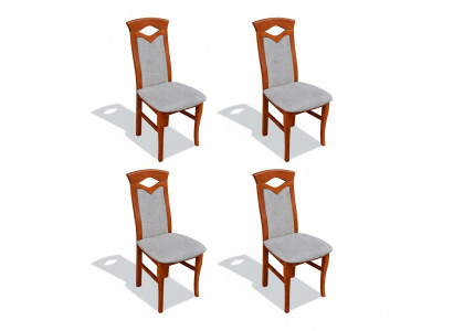 Ensemble de chaises Fauteuil Conception de Lehn Tissu d'ameublement Tissu Salle à manger Salon 4 chaises neuves