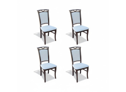 Chaise de salle à manger Lehn Chaises Chaises de salle à manger neuves Ensemble 4x Chaise en bois massif