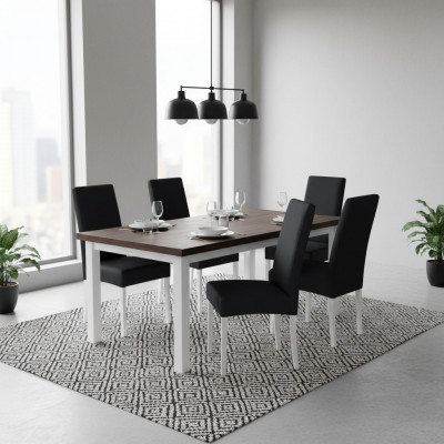 Suite 6x Chaises Fauteuils Groupes Groupe de chaises Complet et Ensemble Salle à manger