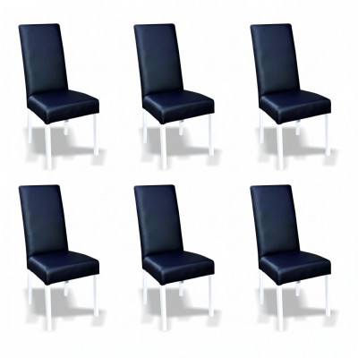 Suite 6x Chaises Fauteuils Groupes Groupe de chaises Complet et Ensemble Salle à manger