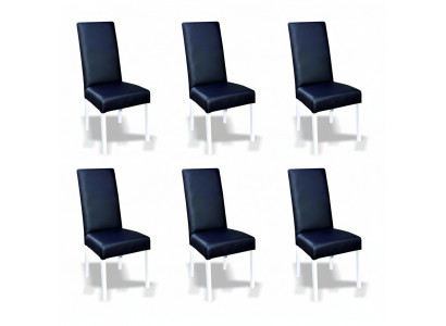 Suite 6x Chaises Fauteuils Groupes Groupe de chaises Complet et Ensemble Salle à manger