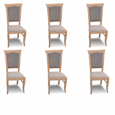 Groupe Fauteuil Italien Ensemble de meubles de luxe Chaise de salle à manger Set 6X Chaises neuves