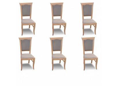 Groupe Fauteuil Italien Ensemble de meubles de luxe Chaise de salle à manger Set 6X Chaises neuves