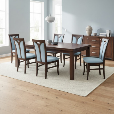 Suite Fauteuil Lounge Ensemble Ess 6x Fauteuil Design Revêtement Assise Chaises Groupes de Chaises
