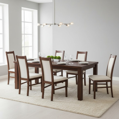 Groupes Fauteuil Lehn Tapisserie Hôtel Textile Suite Chaise Set Groupe 6x Chaises.