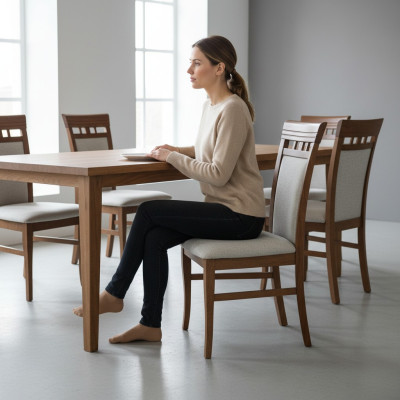 Salle à manger Rembourrage nouveau Ensemble 6x Chaise de salle à manger Textile Fauteuil Chaises Gastro nouveau