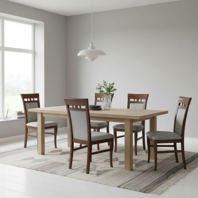 Salle à manger Rembourrage nouveau Ensemble 6x Chaise de salle à manger Textile Fauteuil Chaises Gastro nouveau