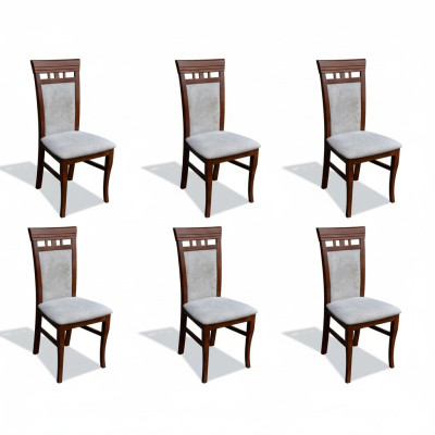 Salle à manger Rembourrage nouveau Ensemble 6x Chaise de salle à manger Textile Fauteuil Chaises Gastro nouveau