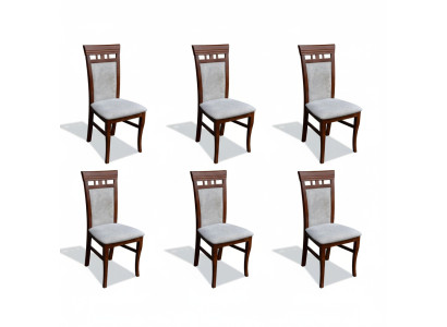 Salle à manger Rembourrage nouveau Ensemble 6x Chaise de salle à manger Textile Fauteuil Chaises Gastro nouveau