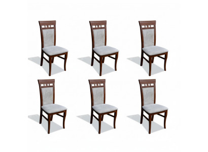 Salle à manger Rembourrage nouveau Ensemble 6x Chaise de salle à manger Textile Fauteuil Chaises Gastro nouveau