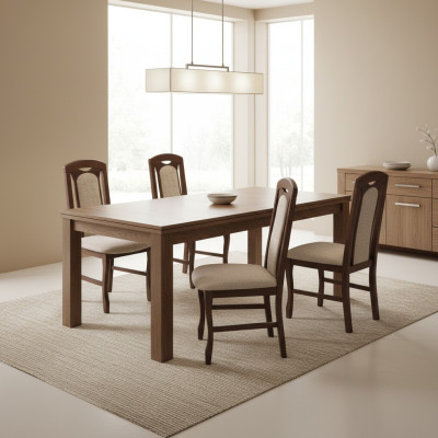 Salle à manger Chaise Chaises Siège Moderne Bois massif Fauteuil Ensemble 6x Restaurant de luxe