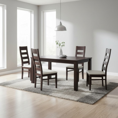 Groupe Tissu Tissu nouvelle Salle à manger Restaurant Design Chaise 6x Chaises Ensemble Fauteuil
