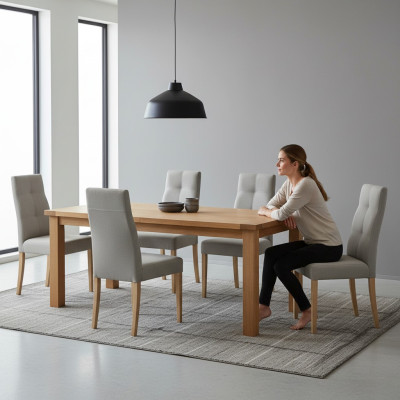 Salle à manger Chaise Suite Fauteuil Rembourrage Design 6 chaises Ensemble Groupe Fauteuil