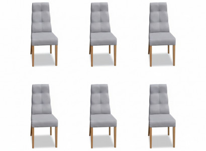 Salle à manger Chaise Suite Fauteuil Rembourrage Design 6 chaises Ensemble Groupe Fauteuil