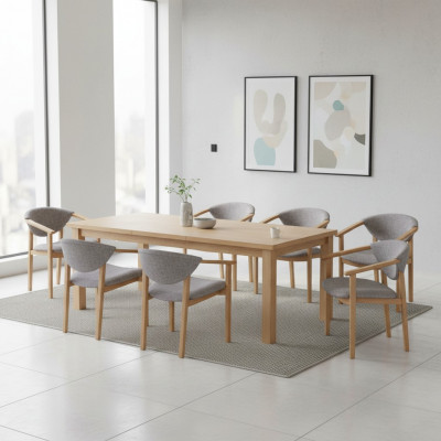Ensemble de suite de siège de rembourrage de siège pour salon Design salle à manger Chaise Groupe de 8 chaises