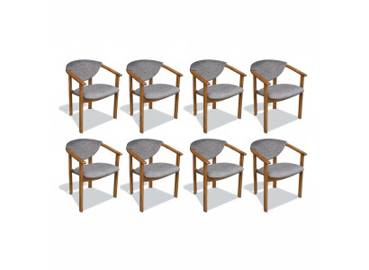 Ensemble de suite de siège de rembourrage de siège pour salon Design salle à manger Chaise Groupe de 8 chaises