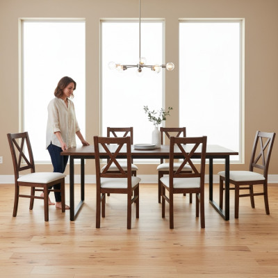 Groupe Gastronomie nouvelle Salle à manger Chaise de restaurant Design 8x Chaises Set Fauteuil