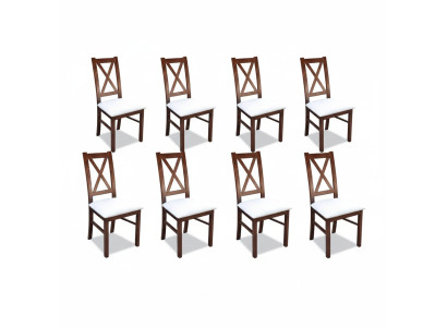 Groupe Gastronomie nouvelle Salle à manger Chaise de restaurant Design 8x Chaises Set Fauteuil