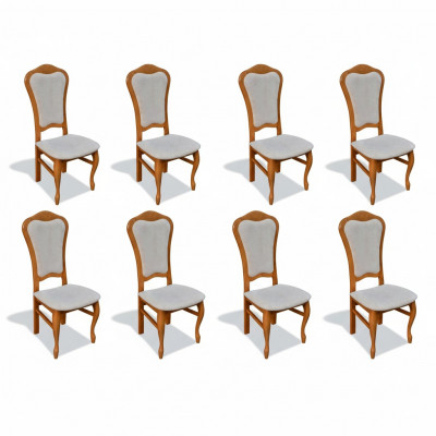 Ensemble de sièges complet Design Ensemble de chaises de salle à manger Jeu de chaises 8x Ensemble de groupes de nouveaux