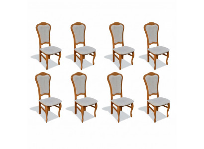 Ensemble de sièges complet Design Ensemble de chaises de salle à manger Jeu de chaises 8x Ensemble de groupes de nouveaux