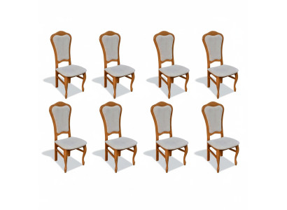 Ensemble de sièges complet Design Ensemble de chaises de salle à manger Jeu de chaises 8x Ensemble de groupes de nouveaux