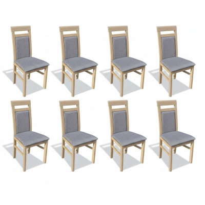 Suite Fauteuil Luxury new 8x Chaises Chaise Tapisserie Design Salon Salle à Manger Groupe de Sièges
