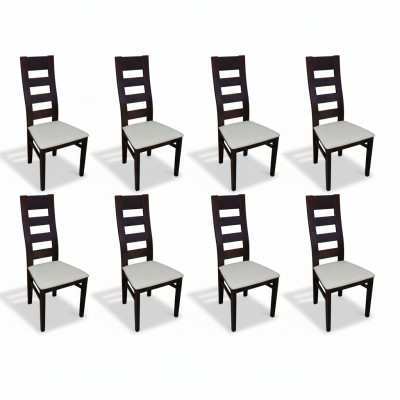 Groupe de siège Sellerie Lehn Chaises Suite Bois Massif Luxe Fauteuil Ensemble 8x Chaise