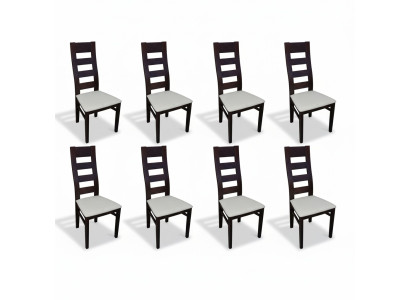 Groupe de siège Sellerie Lehn Chaises Suite Bois Massif Luxe Fauteuil Ensemble 8x Chaise