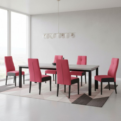 Designer Chairs Suite Complete K63 Chair Set Dining room Lehn Upholstery Seat 8x Ensemble complet de chaises design K63, ensemble de chaises pour salle à manger avec siège rembourré à dossier 8x