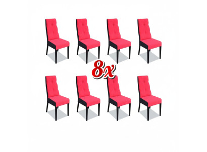 Designer Chairs Suite Complete K63 Chair Set Dining room Lehn Upholstery Seat 8x Ensemble complet de chaises design K63, ensemble de chaises pour salle à manger avec siège rembourré à dossier 8x