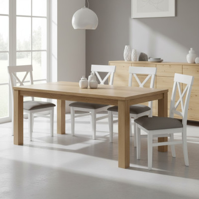 Suite Fauteuil nouveau 4 chaises Chaise Rembourrage Design Porche Cuisine Siège Salle à manger