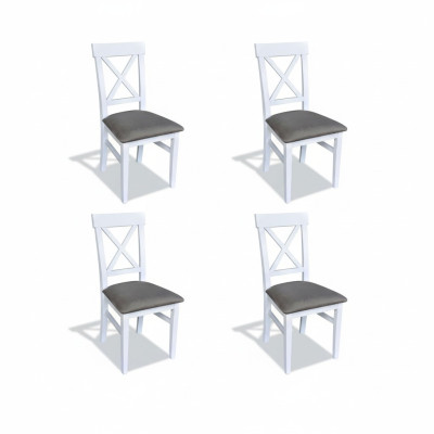 Suite Fauteuil nouveau 4 chaises Chaise Rembourrage Design Porche Cuisine Siège Salle à manger