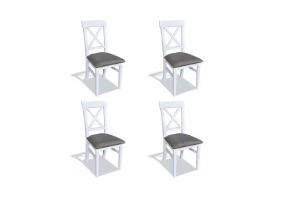 Suite Fauteuil nouveau 4 chaises Chaise Rembourrage Design Porche Cuisine Siège Salle à manger