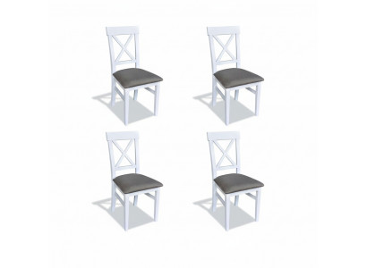 Suite Fauteuil nouveau 4 chaises Chaise Rembourrage Design Porche Cuisine Siège Salle à manger
