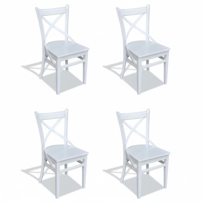 Chaise de salle à manger Ensemble de chaises Siège Suite 4x Chaises Design textile en bois modernes
